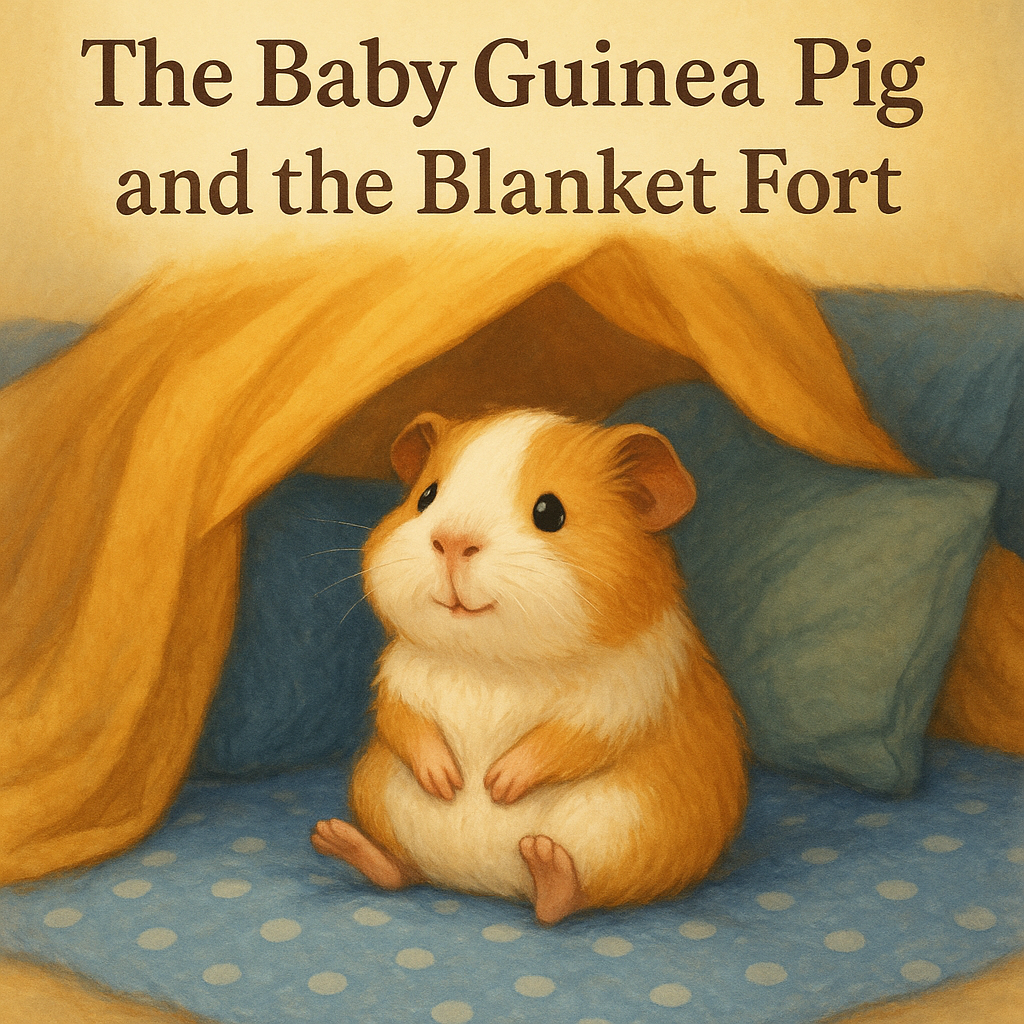 🐹🛏️ “The Baby Guinea Pig and the Blanket Fort”