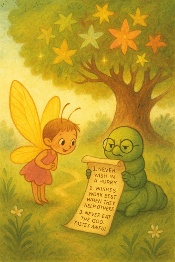 Bibi followed the glittering path...