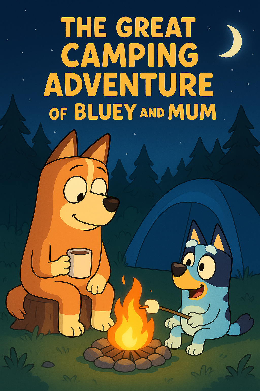 The Great Camping Adventure of Bluey and Mum