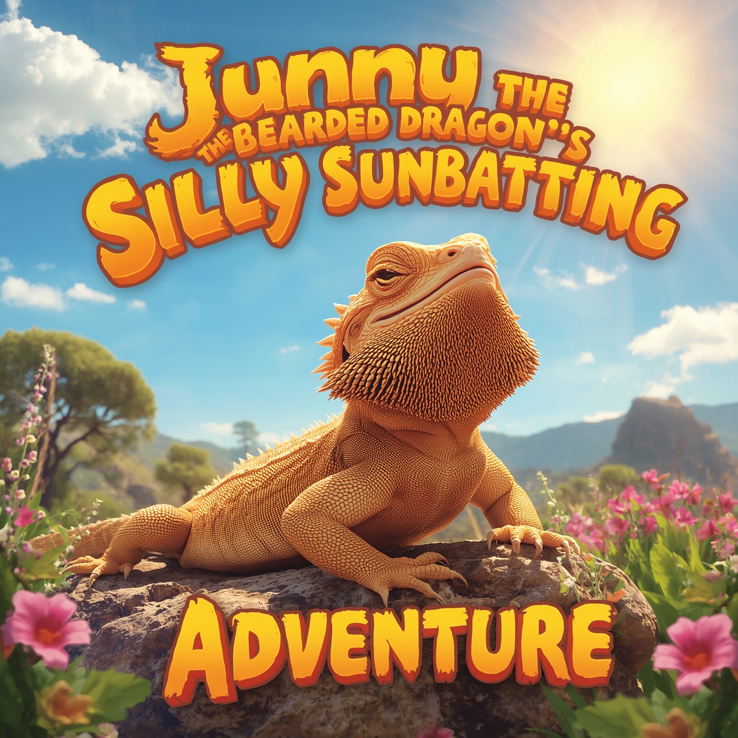 Sunny the Bearded Dragon’s Silly Sunbathing Adventure